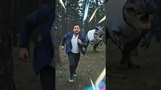 🦖 Dinosaur Attack! AI Animation Magic! ✨#foryou #viralvideo #shortvideo #short#youtube