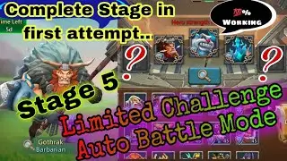 Lords Mobile Limited Challenge Barbarian Stage 5 Auto Battle Mode @Gaming.3.x