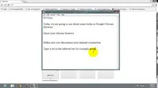 Chrome tricks