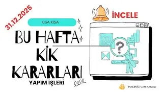 31.12.2025-KİK UYUŞMAZLIK KARARLARI-YAPIM #4734 #keşfet #ihale #mevzuat #ekap #insaatmuhendisligi
