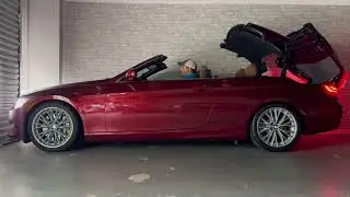 18k Mile Vermilion Red 2011 BMW 335i Sport Convertible Top Operation and Cold Start 06302025
