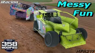 Season Finale - 358 Modifieds at The Dirt Track at Charlotte - iRacing Dirt Oval Gameplay