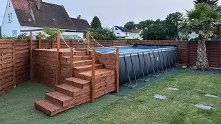 Unser neuer Intex Aufstellpool 732x366x132 , Pool Aufbau Zusammenfassung