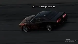 Gran Turismo 7 took my new Demon to Daytona tri oval layout
