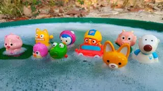 Membersihkan Pororo dari Busa Tebal 🫧✨ Seru Bareng Crong, Loopy, Edy, Poby, Patty, Rody, Tongtong