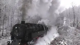 Dampflok 95 027 Ostern 2018 auf der Rübelandbahn