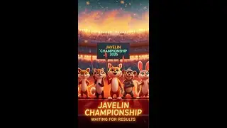 Animal Athletes Waiting for l Results | Javelin Championship 2025 t#shortvideo #sports