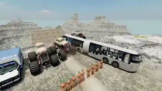 BeamNG.Drive - Leap Of Death Car Jumps and Falls Crashes #35