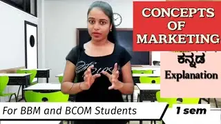 Concepts of marketing-BCOM and BBA 1semester