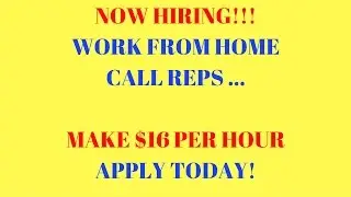Work From Home | Making $16 per hour | Customer Service Rep