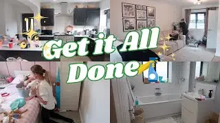 MESSY house clean with me 2025 | Realistic mum of 2 cleaning motivation + post half term reset