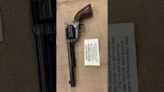 Colt Model 1873, Revolver Caliber 45. This type of revolver would be issued to the Cavalry.