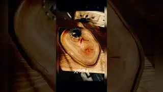 Wooden tea set making process.