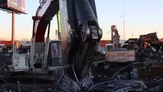 Processing Scrap with our New LaBounty Shear