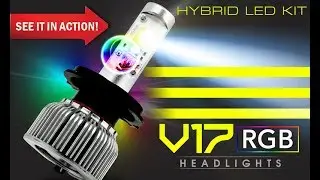 GENSSI V17 RGB LED Headlight Conversion Kit Dual Function