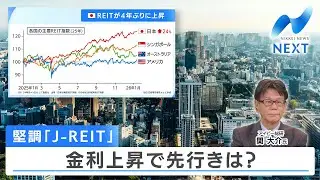 堅調「J-REIT」 金利上昇で先行きは？【NIKKEI NEWS NEXT】