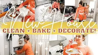 NEW HOUSE FALL CLEAN, BAKE, DECORATE + BATHROOM MAKEOVER | STAY AT HOME MOM MOTIVATION | MarieLove