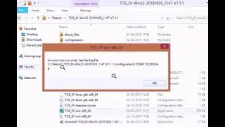 How to Fix Error has occured see the Log file in Talend
