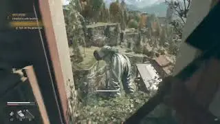 ANDY APOCALYPTIC KICKS A ZOMBIE THROUGH THE WINDOW OF AN ABANDONED CASTLE TOWER