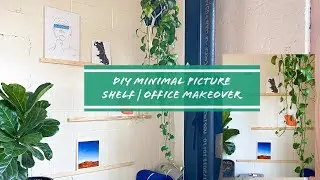 HOW TO: Minimal and Modular Picture Ledges/Shelves | #DIY Studio Makeover