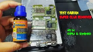 [ glue bga remover ] TEST CAIRAN AIR KERAS PEMBERSIH LEM IC | LEM HITAM YANG DI IC EMMC CPU
