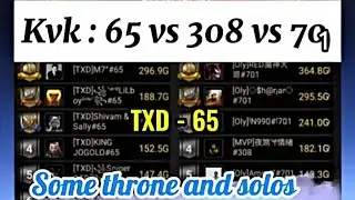Kvk 65 | 701 | 308 | Throne and solos | Rallies | Clash Of Kings ❤️