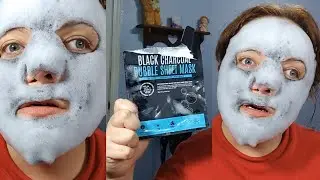 Charcoal Bubble Sheet Mask Demo and Review