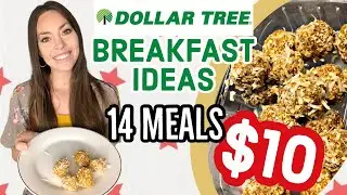 EXTREME BUDGET & EMGERENCY MEAL IDEAS | Dollar Tree Breakfast Ideas | 14 Breakfasts For $10