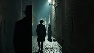 Mysterious Shadows in the Fog | #AIgenerated #NoirStyle #DarkAlley #FilmNoir #ShadowsInTheNight