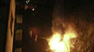 Mercedes burning  Горящий мерседес