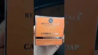 Reen Naturals Carrot Soap |Handmade soap| Amazon