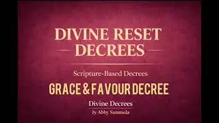 Grace Is Holding You | Speak This for Divine Favour