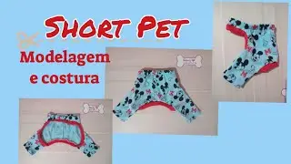 Short pet modelagem e costura