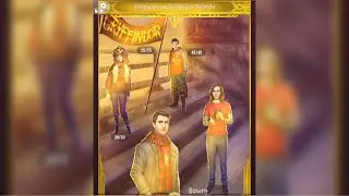 [Gold frame] Hogwarts Quidditch Stands - Magical Games And Sports