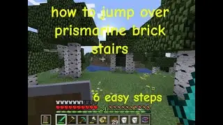 how to jump over prismarine stairs tutorial