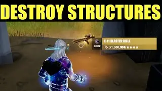 Destroy structures with an e-11 blaster rifle - Fortnite E-11 Blaster Rifle Location