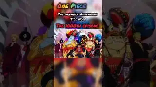 One Piece: 1000 ep. The Strawhats assembled.   #anime #luffy #onepiece #wanoarc