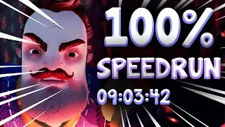 Hello Neighbor 2 Beta 100% SPEEDRUN [9 MINUTES]