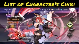 [Illusion Connect] List of Character's Chibi