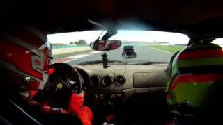 On-board a Ferrari 360 Challenge and Christophe Tinseau coaching at Magny Cours