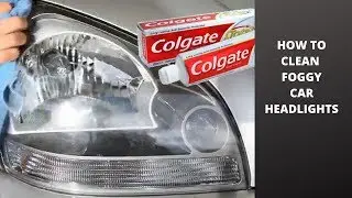 How to clean your card headlight | How to restore headlights with toothpaste | Auto detailing