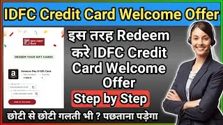 idfc credit card welcome offer amazon Gift Card | idfc welcome offer 500 rs | idfc credit card offer