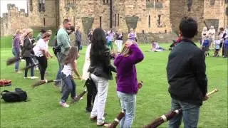 BROOMSTICK TRAINING AT ALNWICK CASTLE.
