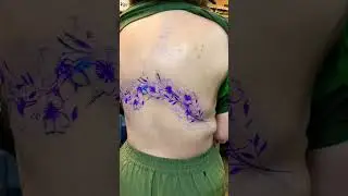 We changed her life forever with this TATTOO #shortvideo #tattoing #tattoodesigns #backpiece #tattoo
