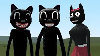OLD CARTOON CAT VS NEW CARTOON CAT VS FEMALE CARTOON CAT!! Garry's Mod [Trevor Henderson Creatures]