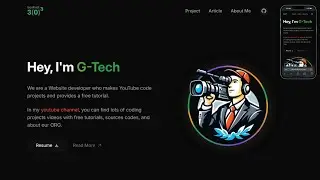 Build a Modern Portfolio with Reactjs and Tawilwind CSS