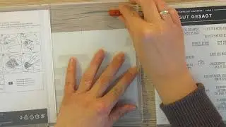 Stampin`up! f&uuml;r Anf&auml;nger - Gummistempel bearbeiten