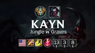Kayn Jungle vs Graves - NA Challenger Patch 8.14