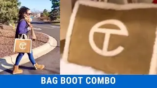 Сумка-шоппер среднего размера UGG X TELFAR и мини-сумка-сапожки UGG #telfar #telfarbag #ugg