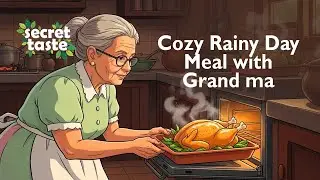 Cozy Rainy Day Meal with Grand Ma | Ghibli Style ASMR | #villagelife #cooking #traditional #usa